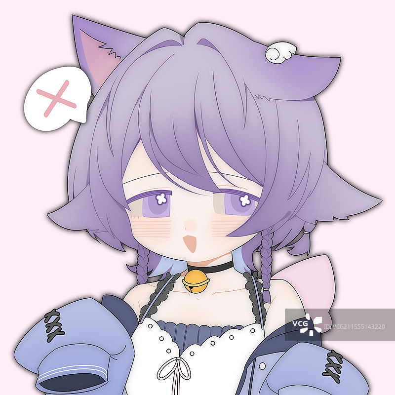 可爱二次元头像图片素材