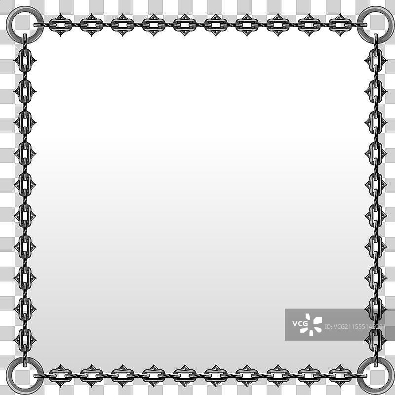 带链子的相框图片素材