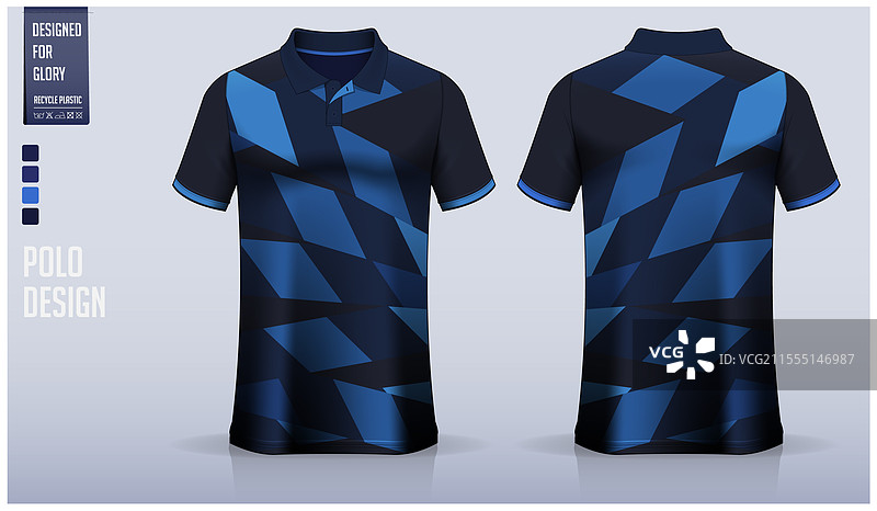 运动衫的Polo衫样板设计模板图片素材