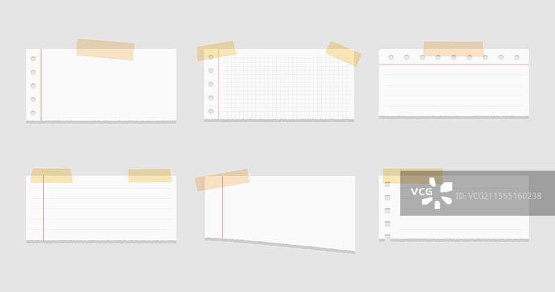 撕裂的纸片与胶带图片素材