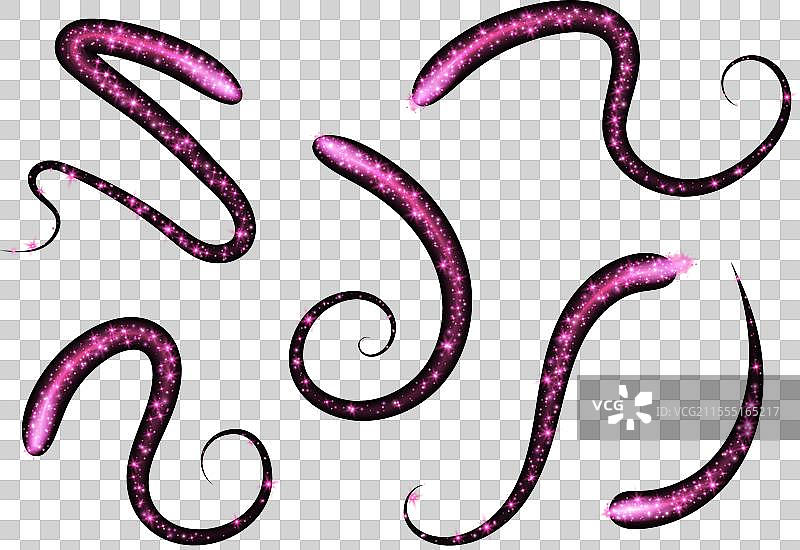 魔法漩涡系列粉色光轨图片素材