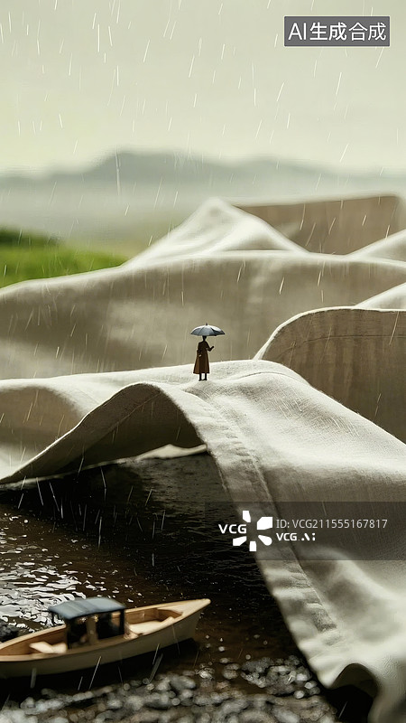 【AI数字艺术】衬衣主题创意清明海报图片素材