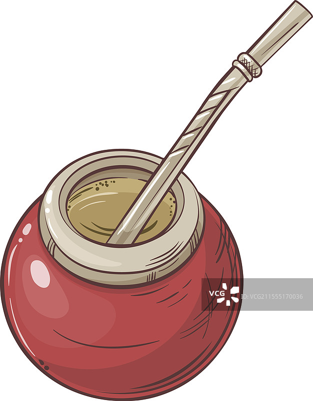 马黛茶色彩丰富的细节图片素材