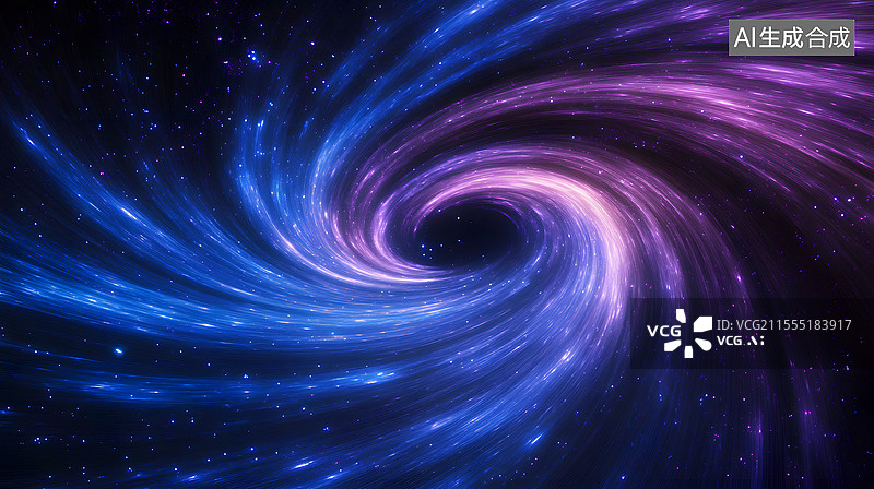 【AI数字艺术】星云漩涡概念插画背景图片素材