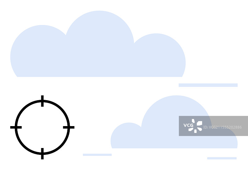 在浅蓝色天空中聚焦于云层图片素材