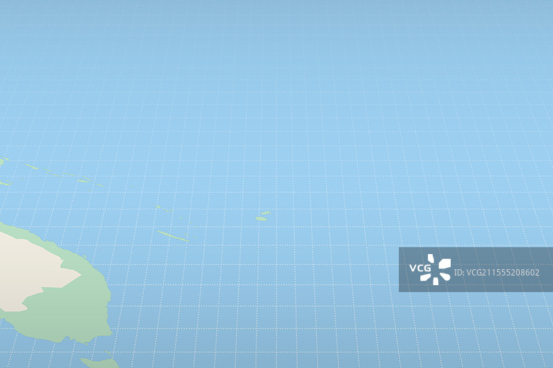 图瓦卢在详细地图上的突出显示图片素材