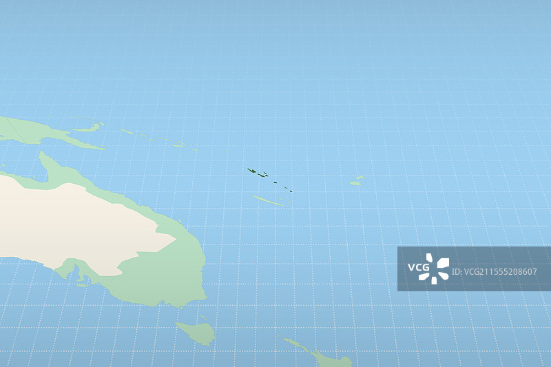 瓦努阿图在详细地图上的突出显示图片素材