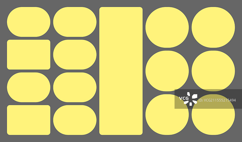 时尚的16x9便当格子布局风格图片素材