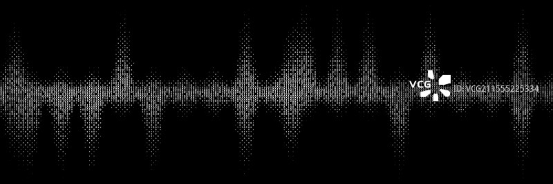 黑色渐变正弦波与二进制代码图片素材