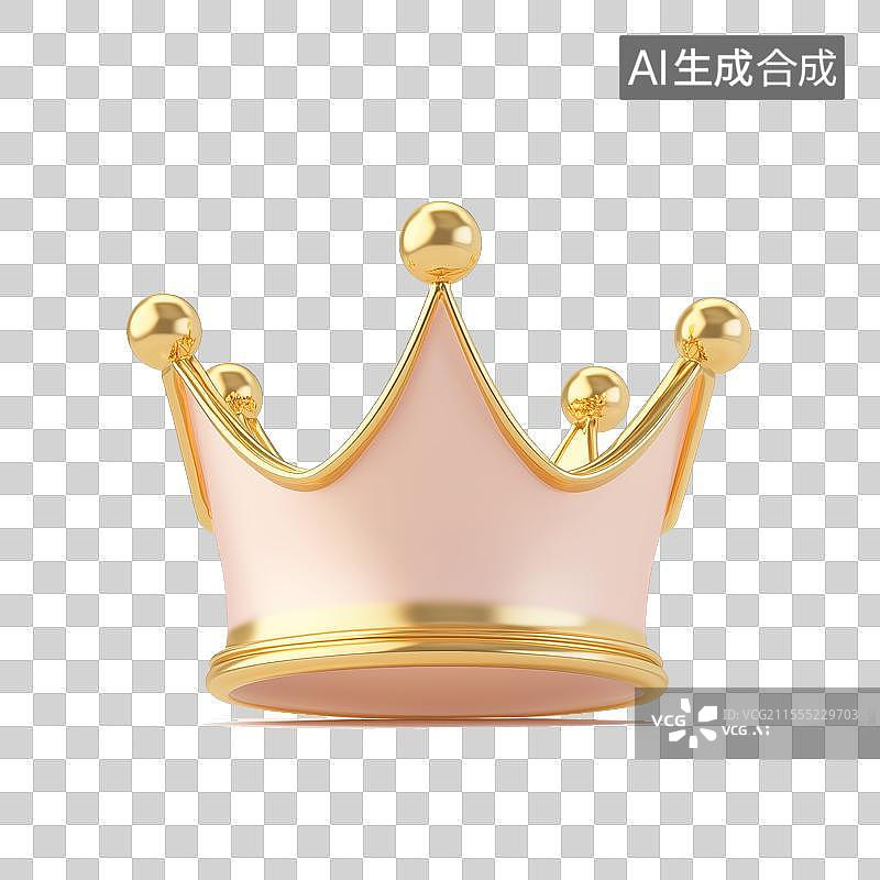 【AI数字艺术】免扣游戏元素皇冠3d图标图片素材