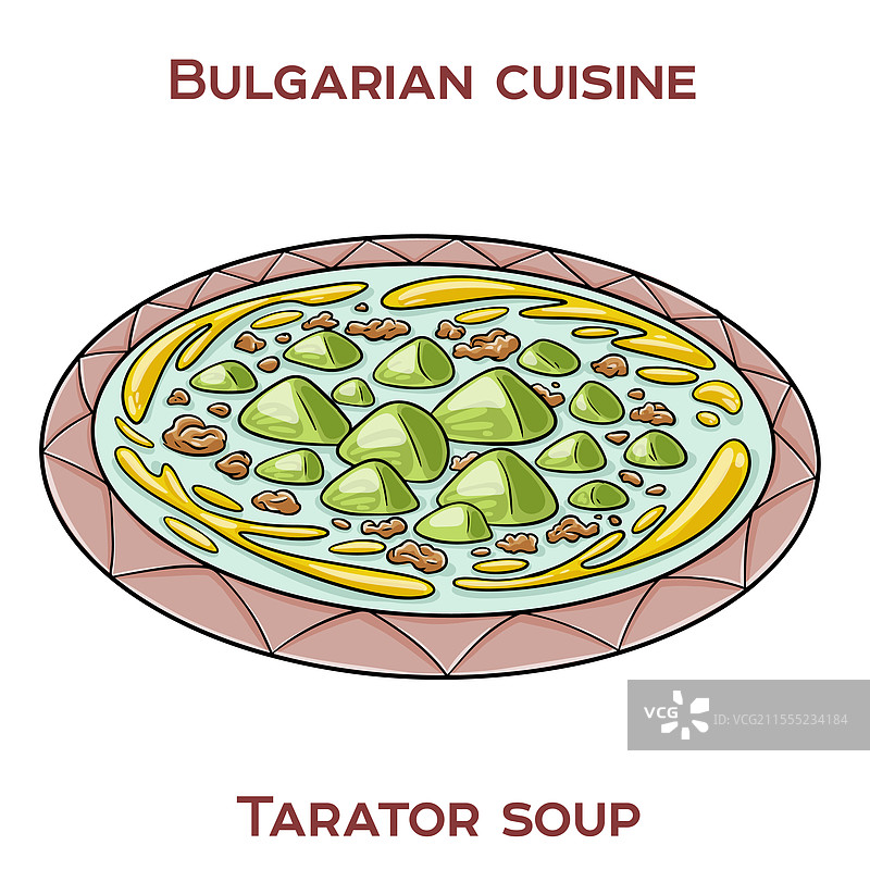 塔拉托尔是一种清爽的保加利亚冷汤。图片素材