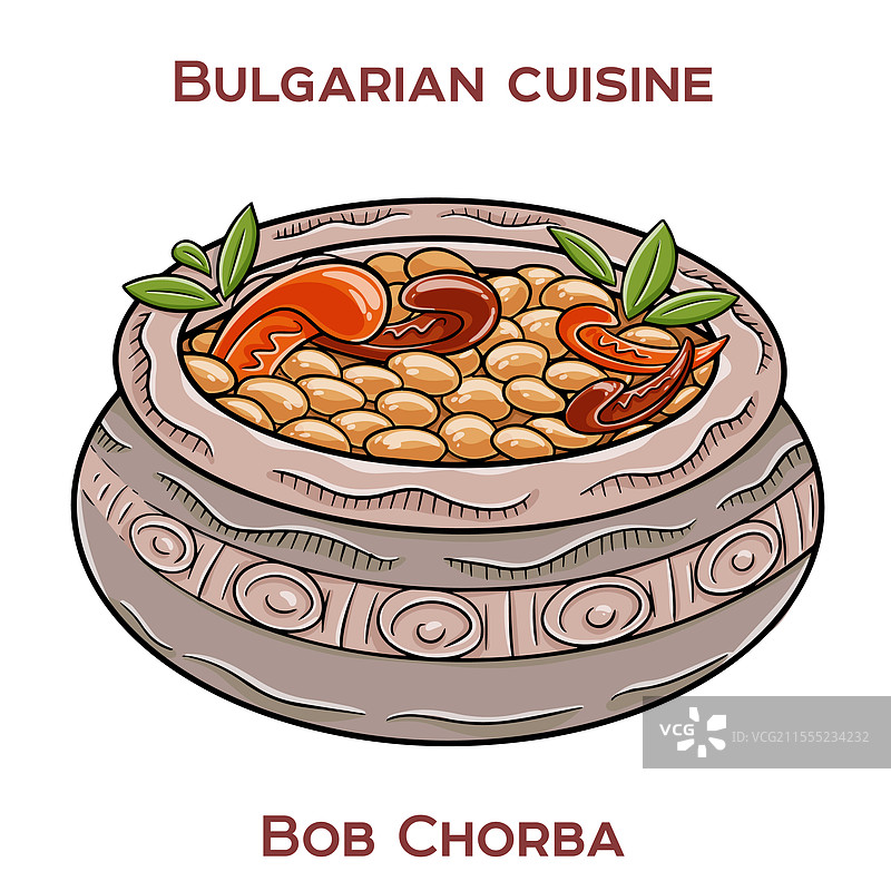 保加利亚波布乔尔巴是一种丰盛的传统豆汤图片素材