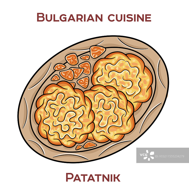 patatnik是一道传统的保加利亚菜肴。图片素材