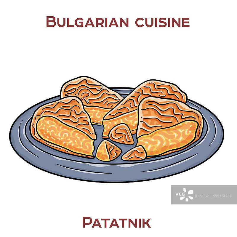 patatnik是一道传统的保加利亚菜肴。图片素材