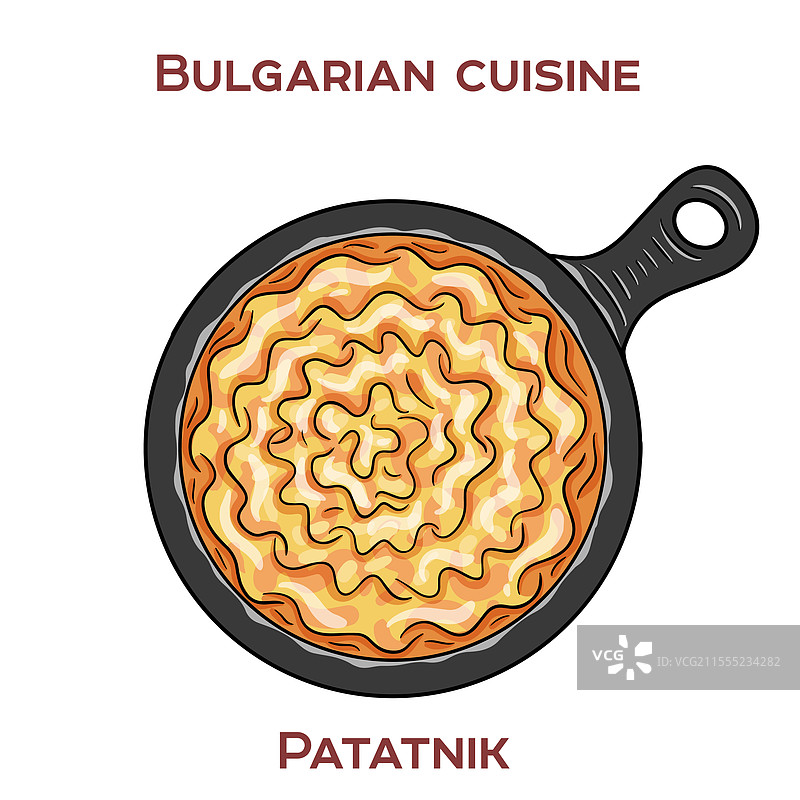patatnik是一道传统的保加利亚菜肴。图片素材