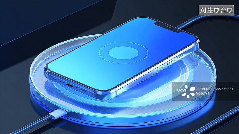 【AI数字艺术】手机无线充电器图片素材