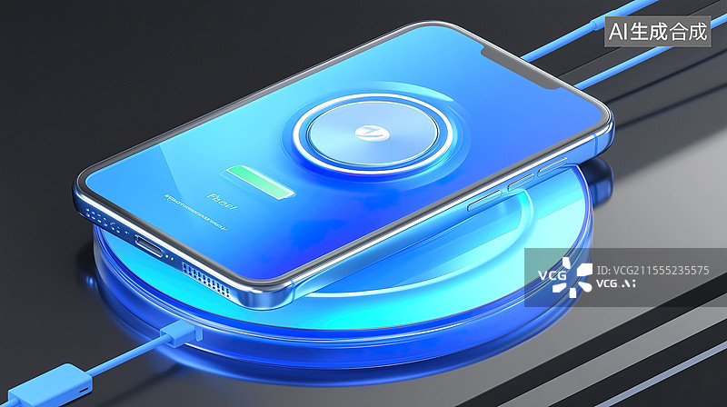 【AI数字艺术】手机无线充电器图片素材