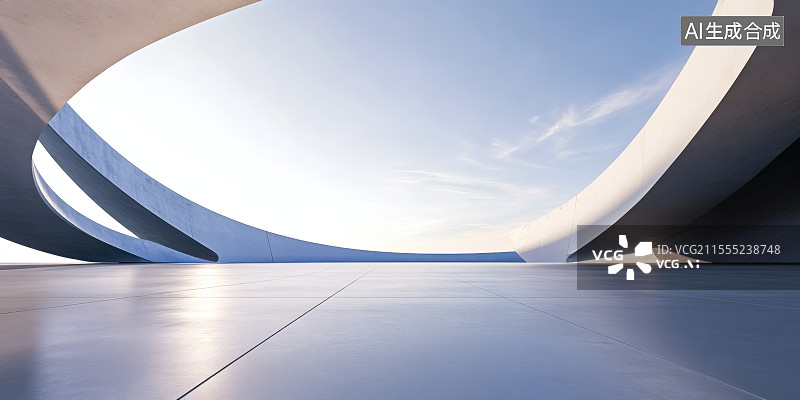 【AI数字艺术】未来建筑背景图片素材
