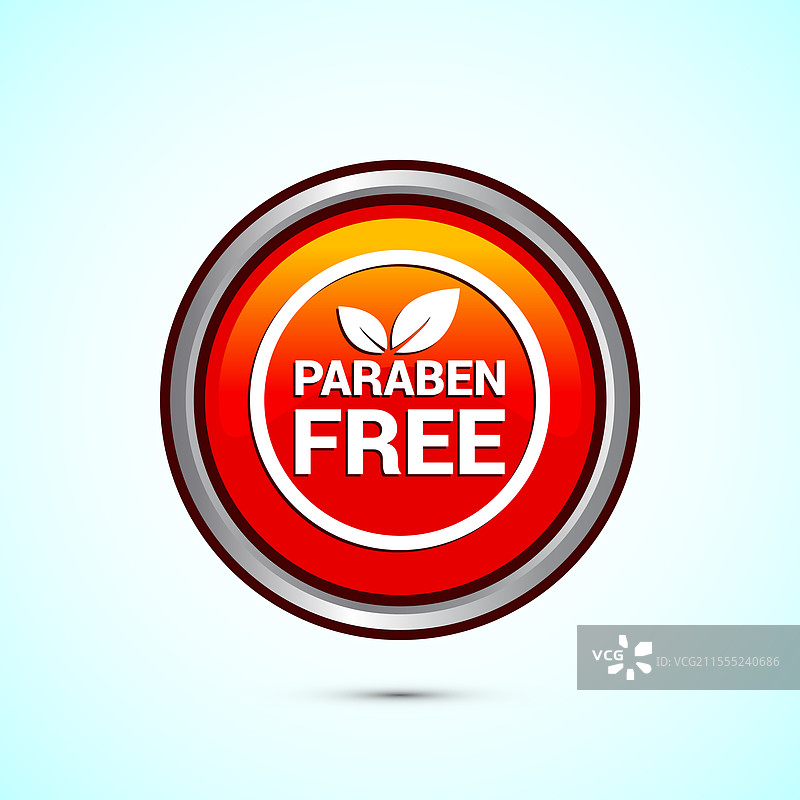 无对羟基苯甲酸酯图标，适合产品标签使用图片素材