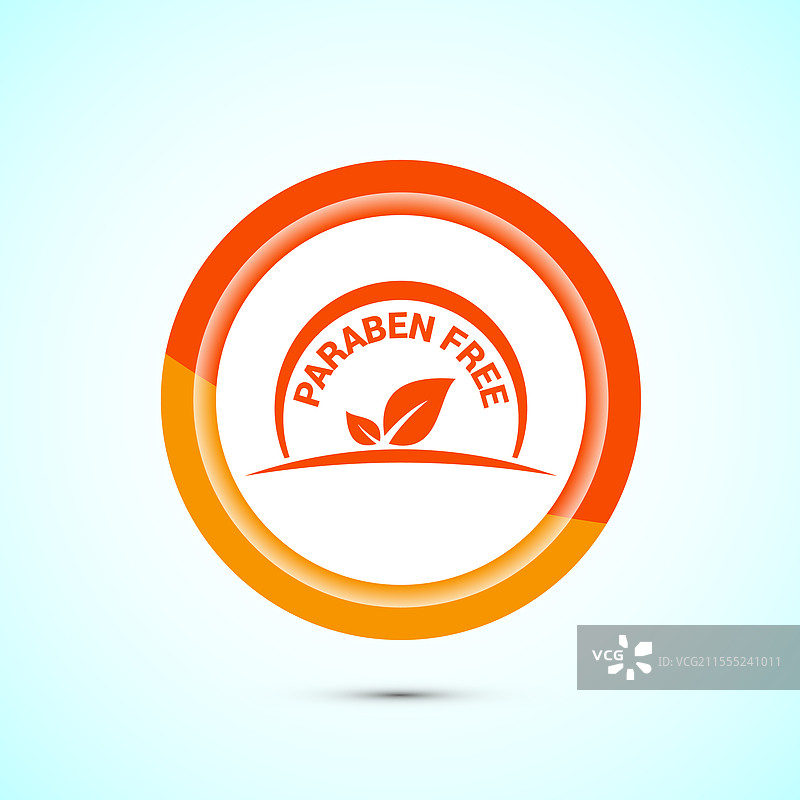无对羟基苯甲酸酯图标，适合产品标签使用图片素材