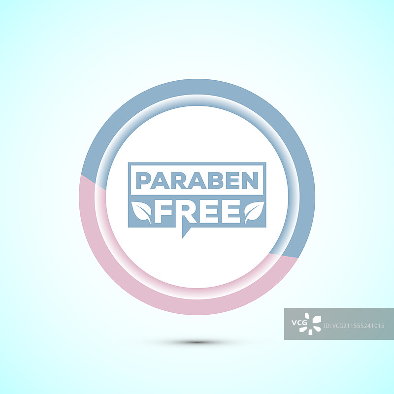 无对羟基苯甲酸酯图标，适合产品标签使用图片素材