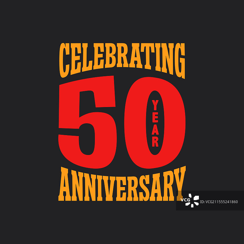 庆祝50周年纪念的标志设计50图片素材