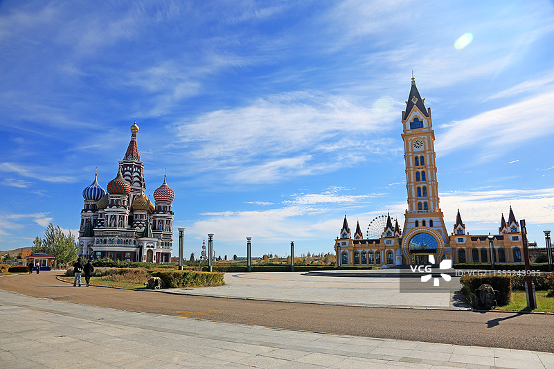 内蒙古呼伦比尔扎赉诺尔猛犸公园特色建筑图片素材