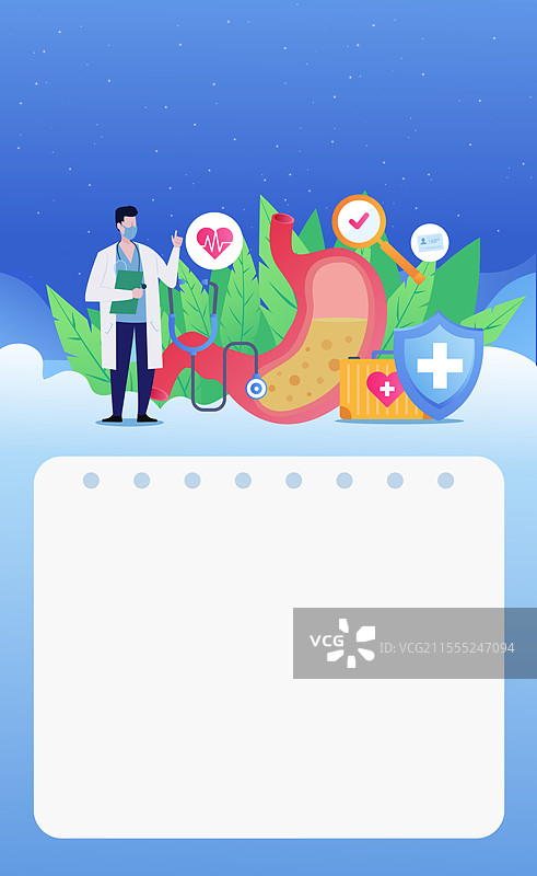 国际护胃日医疗健康保健胃炎胃酸消化不良胃痛图片素材
