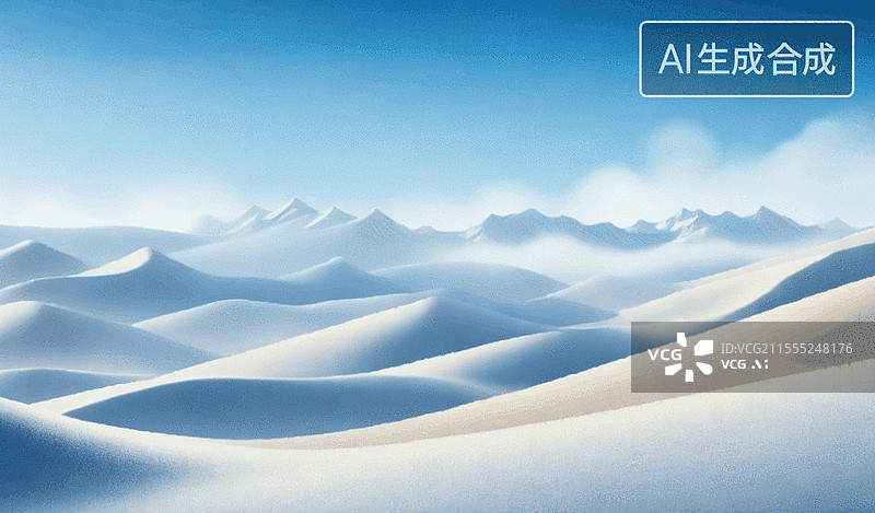【AI数字艺术】雪域风光图片素材