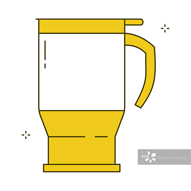 可持续咖啡旅行杯图标设计图片素材