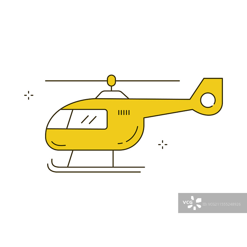 民用直升机运输图标设计图片素材