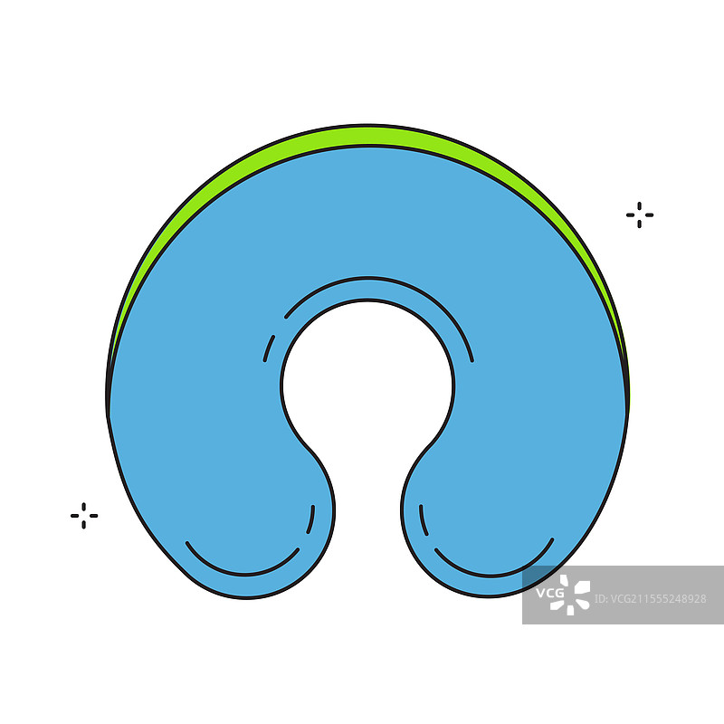 旅行颈枕图标设计图片素材