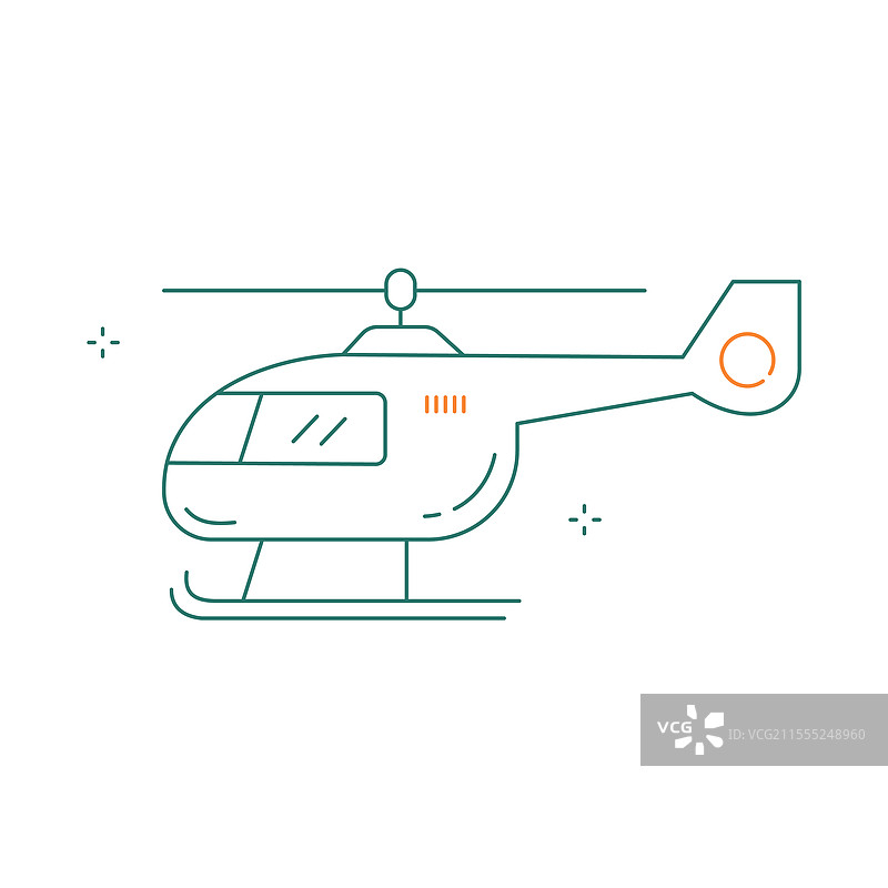 旋翼飞机直升机飞行图标设计图片素材