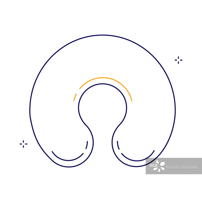 旅行舒适枕头图标设计图片素材