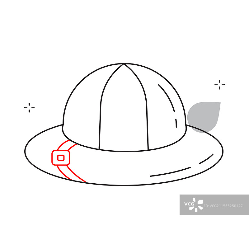 野生动物探险帽图标设计图片素材