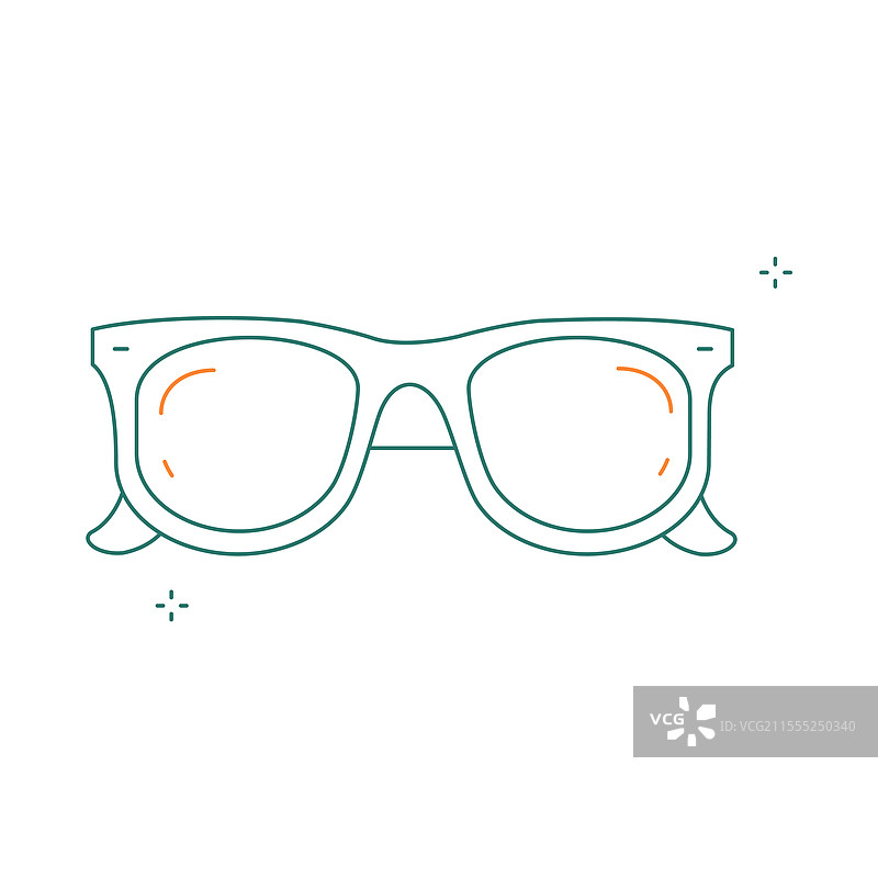 夏季太阳镜图标设计图片素材