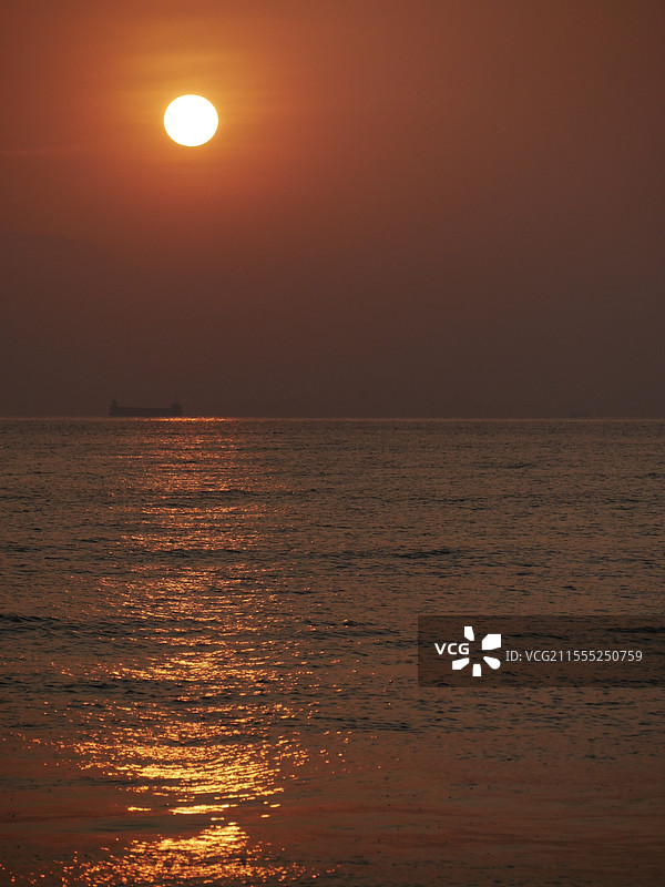 深圳大梅沙的日出图片素材