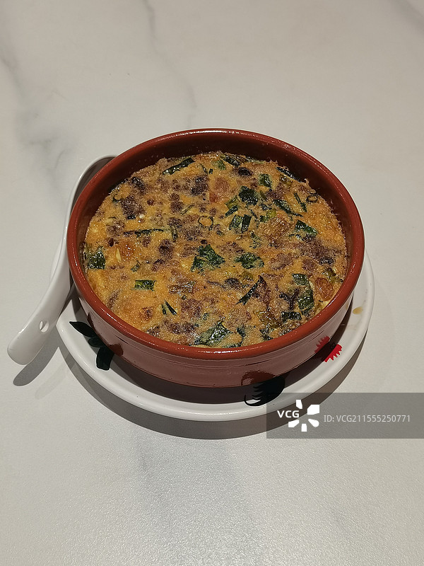 陈皮鱼肠焗蛋图片素材