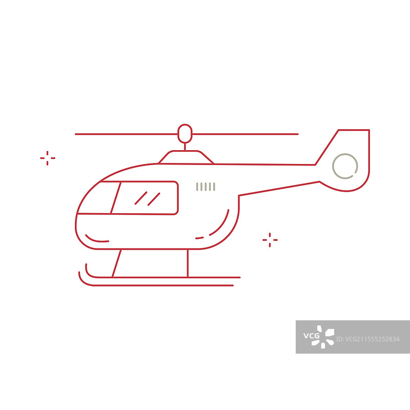 航空直升机空中旅行图标设计图片素材