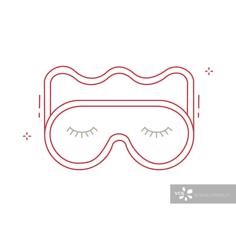 睡眠眼罩图标设计图片素材