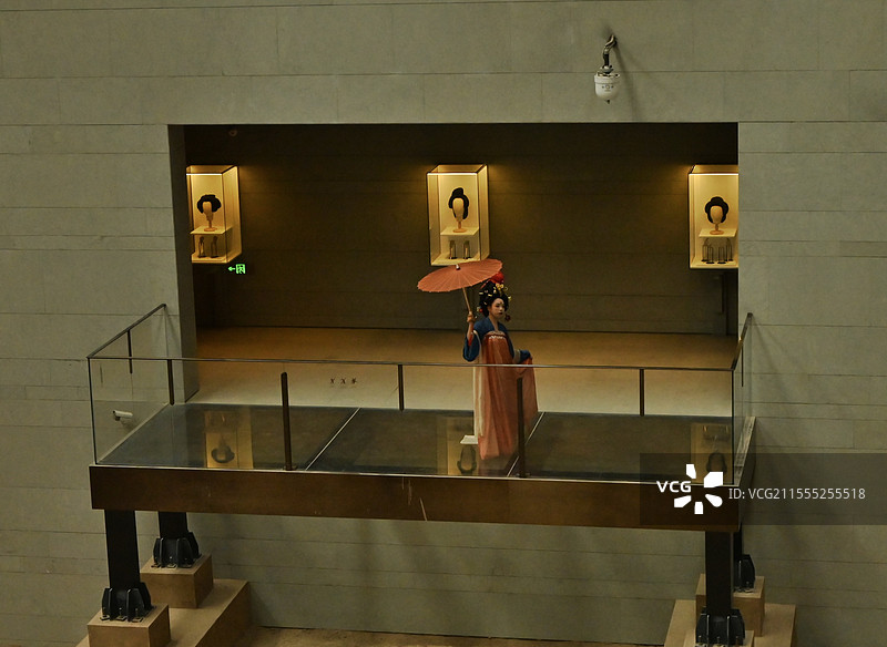 西安安仁坊遗址博物馆 汉服女子图片素材