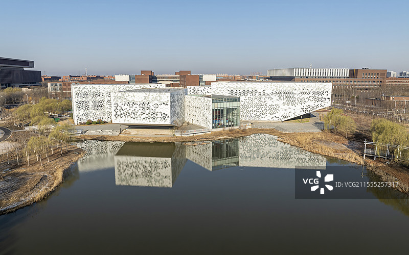 天津市津南区海河教育园南开大学航拍图片素材
