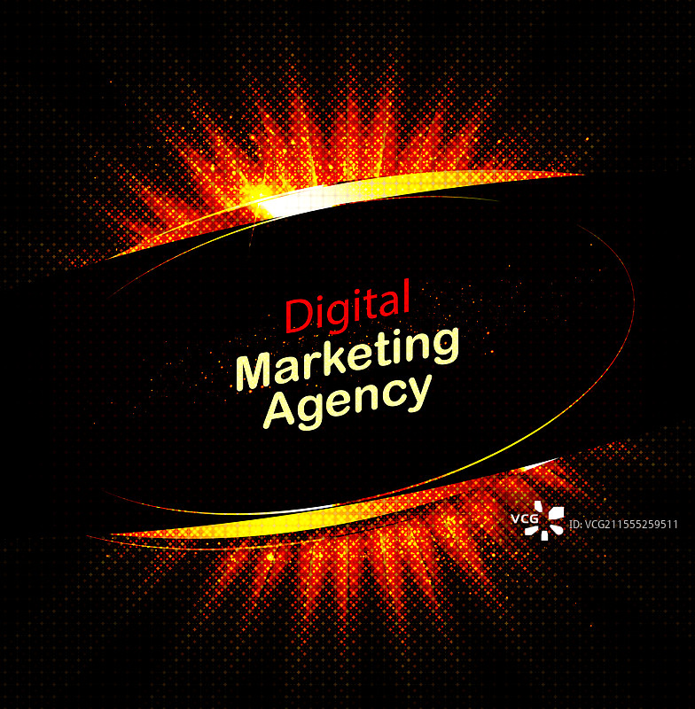 闪亮的复古广告牌灯框图片素材