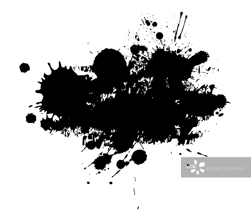 黑色喷溅油漆纹理墨水污点图片素材