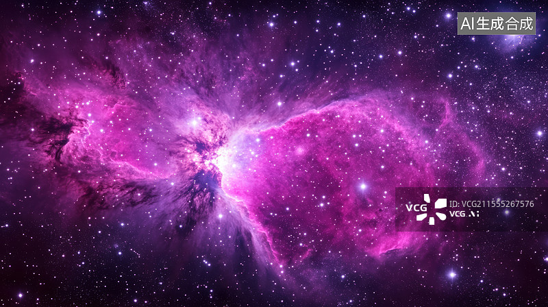 【AI数字艺术】宇宙空间星云星系插画背景图片素材