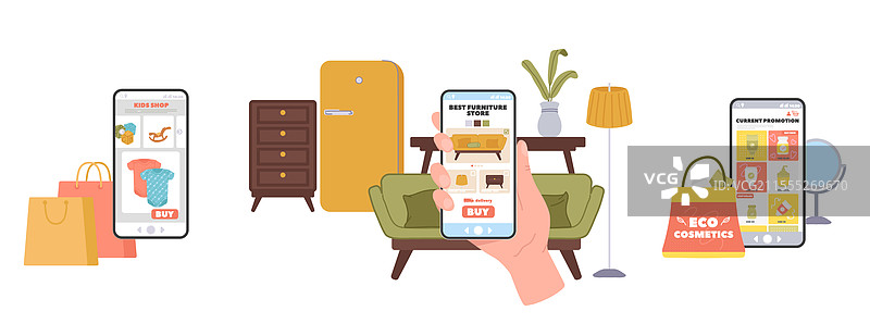 在线商店提供家居家具时尚图片素材