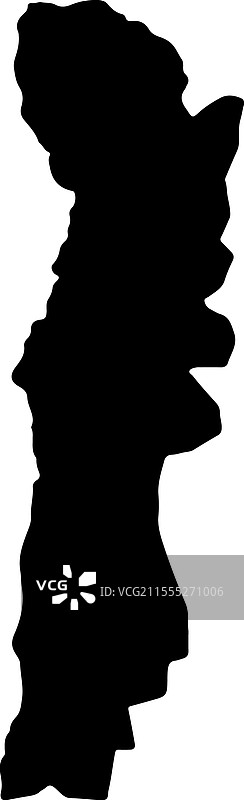 马达加斯加阿劳特拉-曼戈罗轮廓地图图片素材