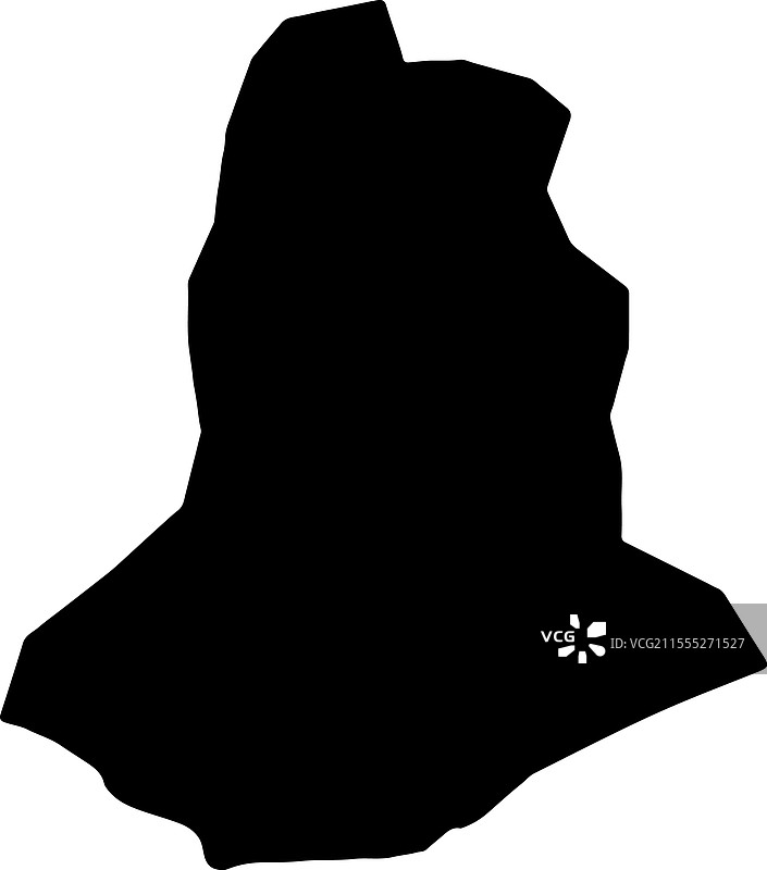 安德罗伊马达加斯加轮廓地图图片素材