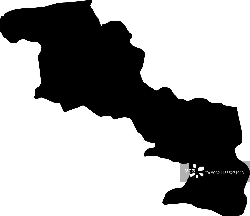 委内瑞拉阿拉瓜州轮廓地图图片素材