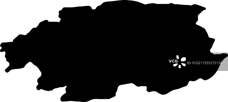 斯洛伐克巴恩斯科比斯特里察轮廓地图图片素材